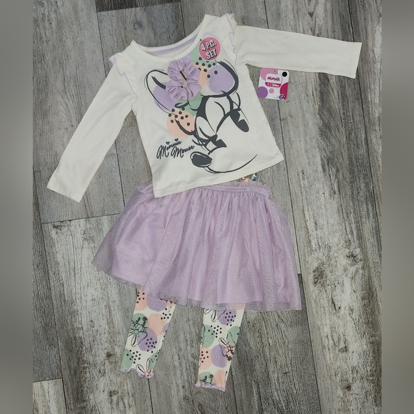 Minnie Mouse Toddler Girls 4-Piece Outfit - Picture 2 of 12